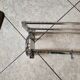 art deco coat rack in chrome metal