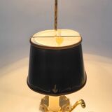 French hot water bottle lamp green and golden age 40