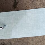Buffet colonne vintage Formica bleu-vert