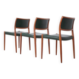3 x chaises Niels Møller modèle 80