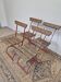 Set of 4 folding chairs for old bistro, guinguette, brasserie