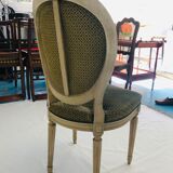 Lot of 6 chairs louis XVI style medallions