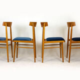 Ash dining chairs from Ton, 1960