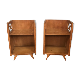 Pair bedside table vintage year 50