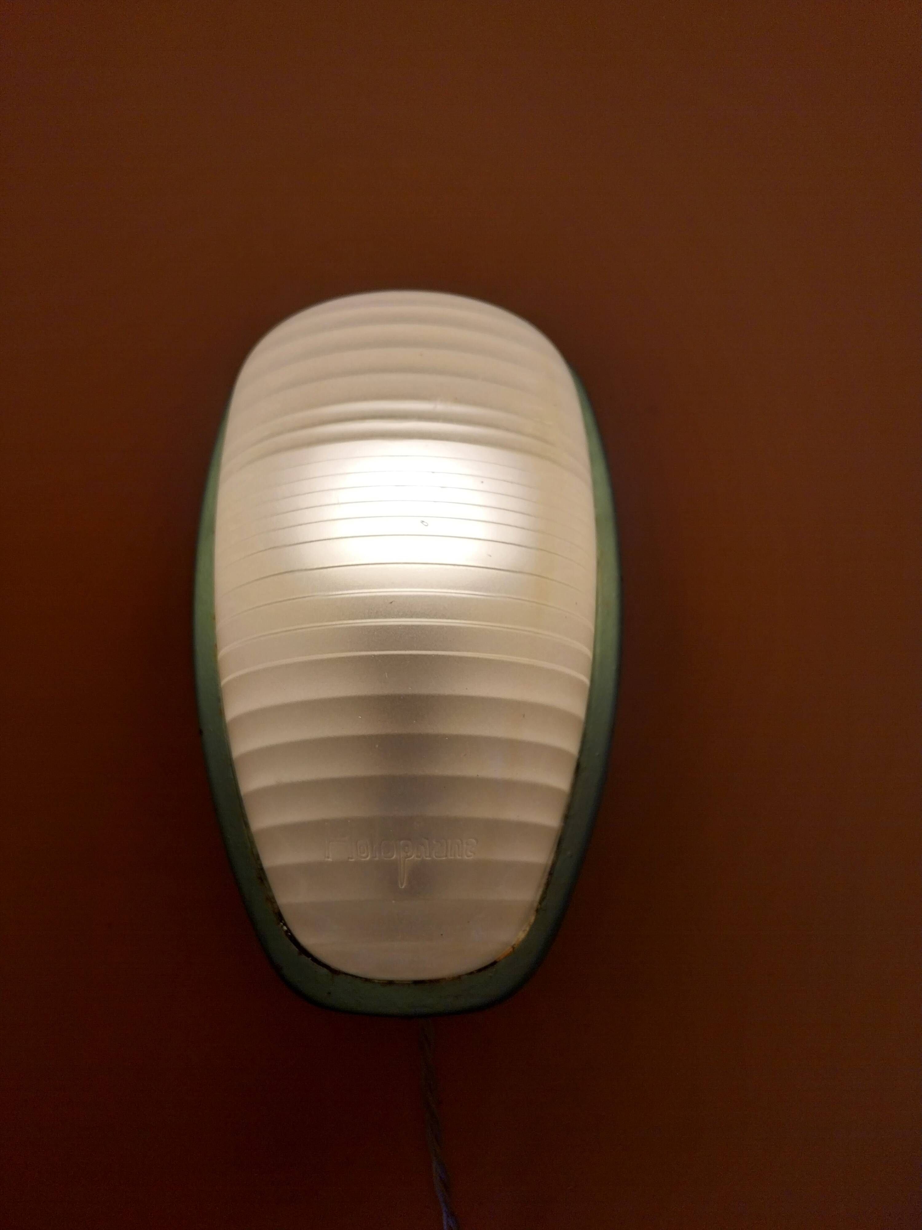 Holophane wall light in cast iron
