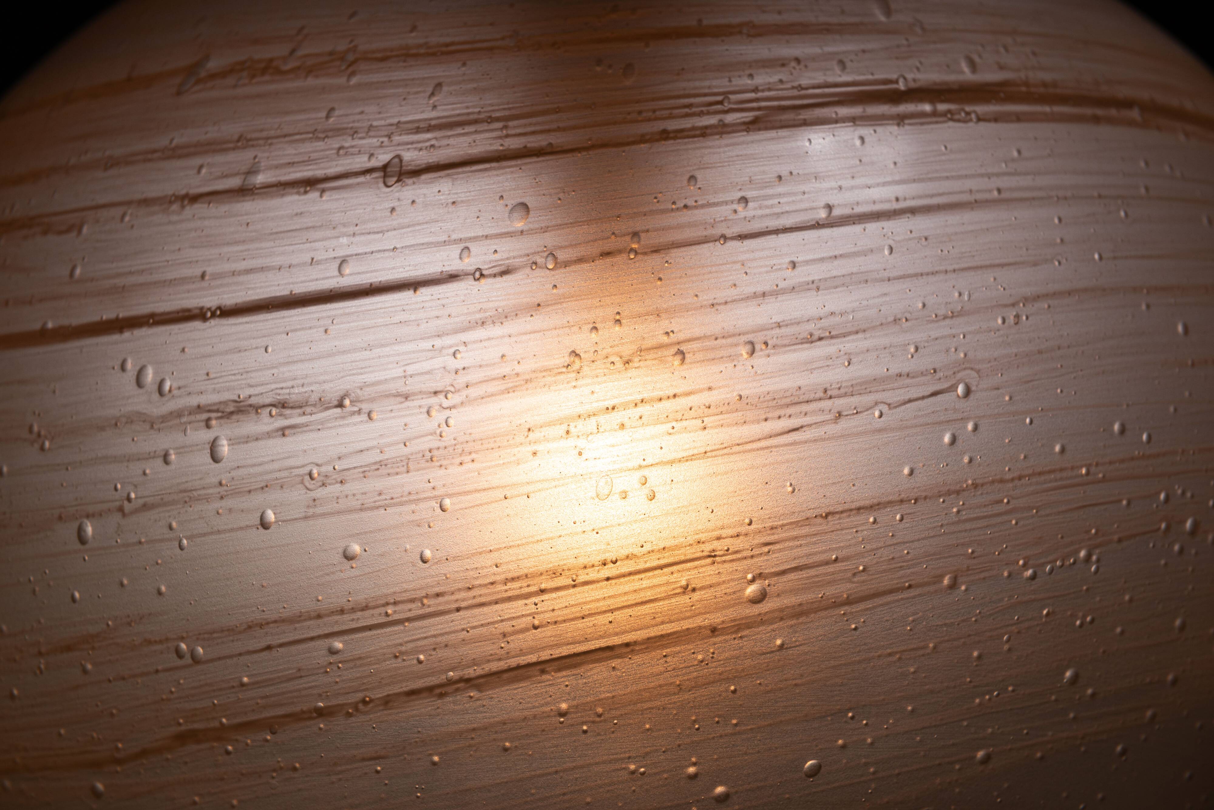 Peill & Putzler globe pendant lamp with bubble glass shade