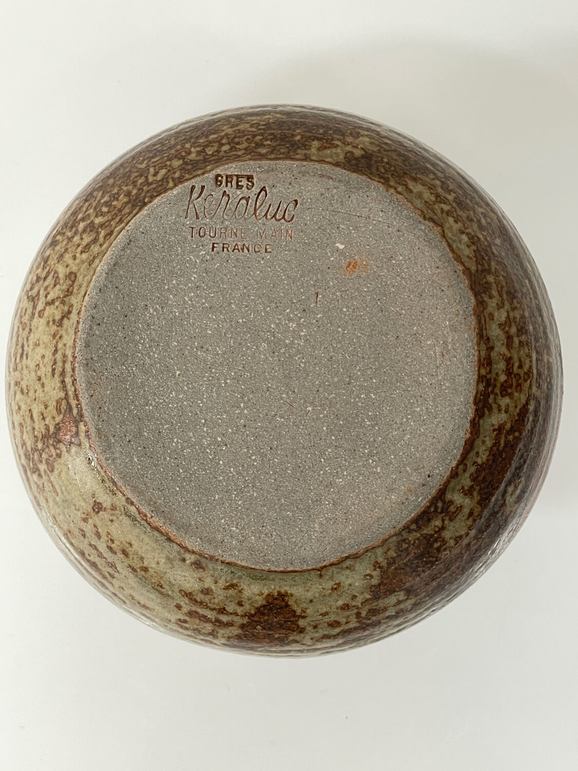 Petit vase ajouré en céramique vintage Kéraluc années 60/70