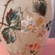 Vase opaline émaillée  papillon