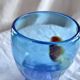 Saisissant vase  pâte de verre bleue / Bob le Bleïs/ Verrerie Maure-Vieil