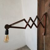 Danish teak scissor wall light circa 1960