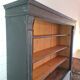Industrial furniture loom shelf with drawers black patina