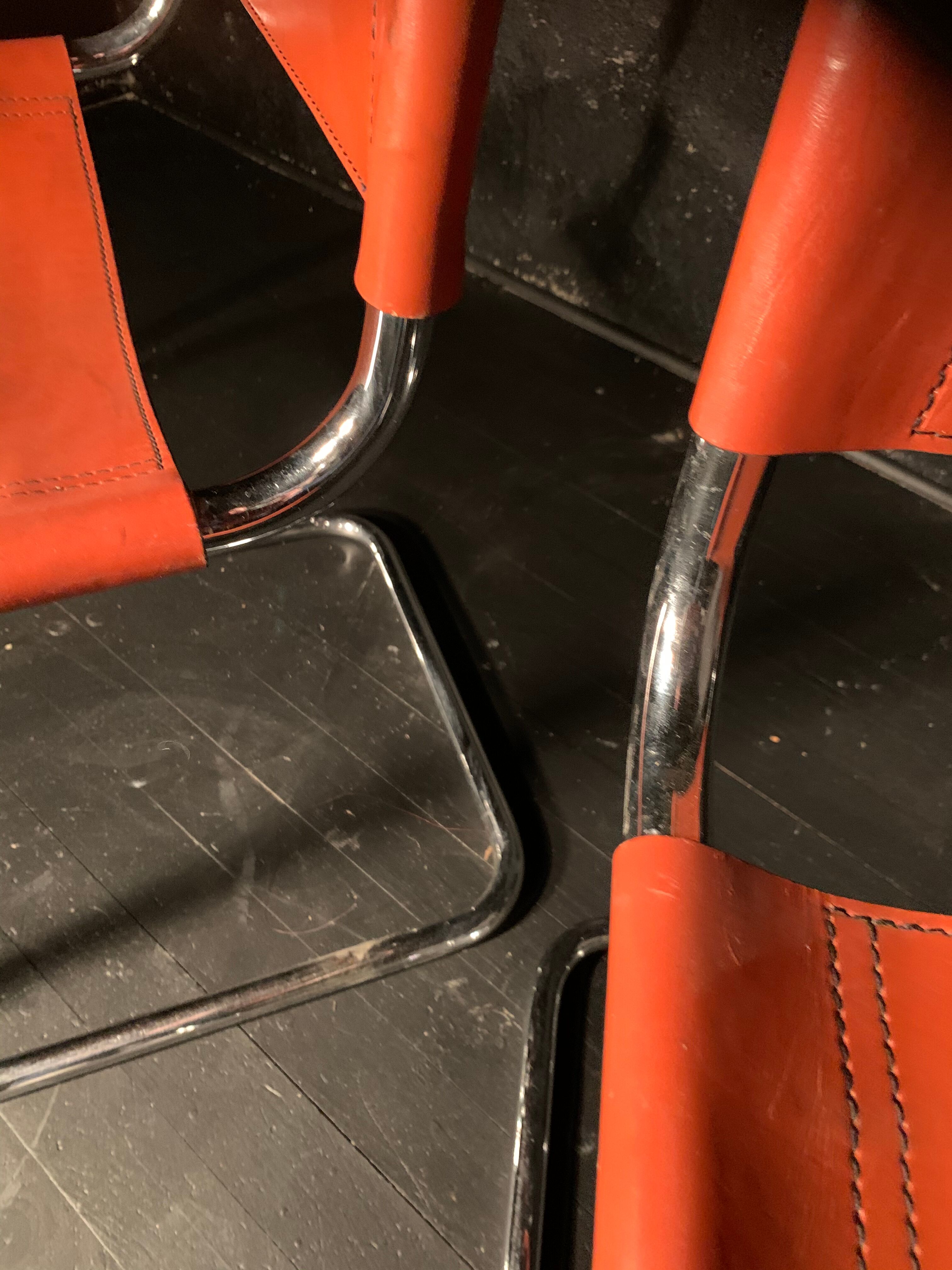 Pair model chair MR10 design Ludwig Mies Van Der Rohe