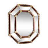 Miroir Venitien en verre de Murano des années 1900