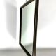 Romeo Rega, vintage mirror with double brass frame and chrome. Italy 1970s