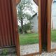 Duo of art deco mirrors on old 70x160 cm cabinet doors