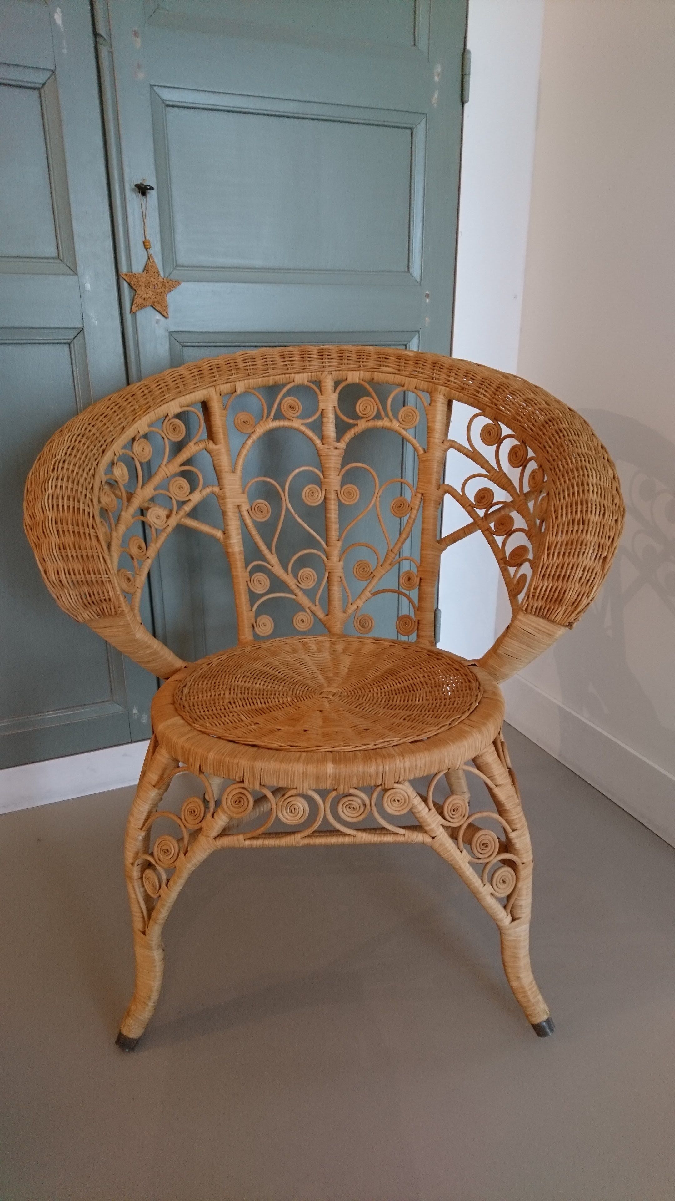 Armchair 60s Peacock