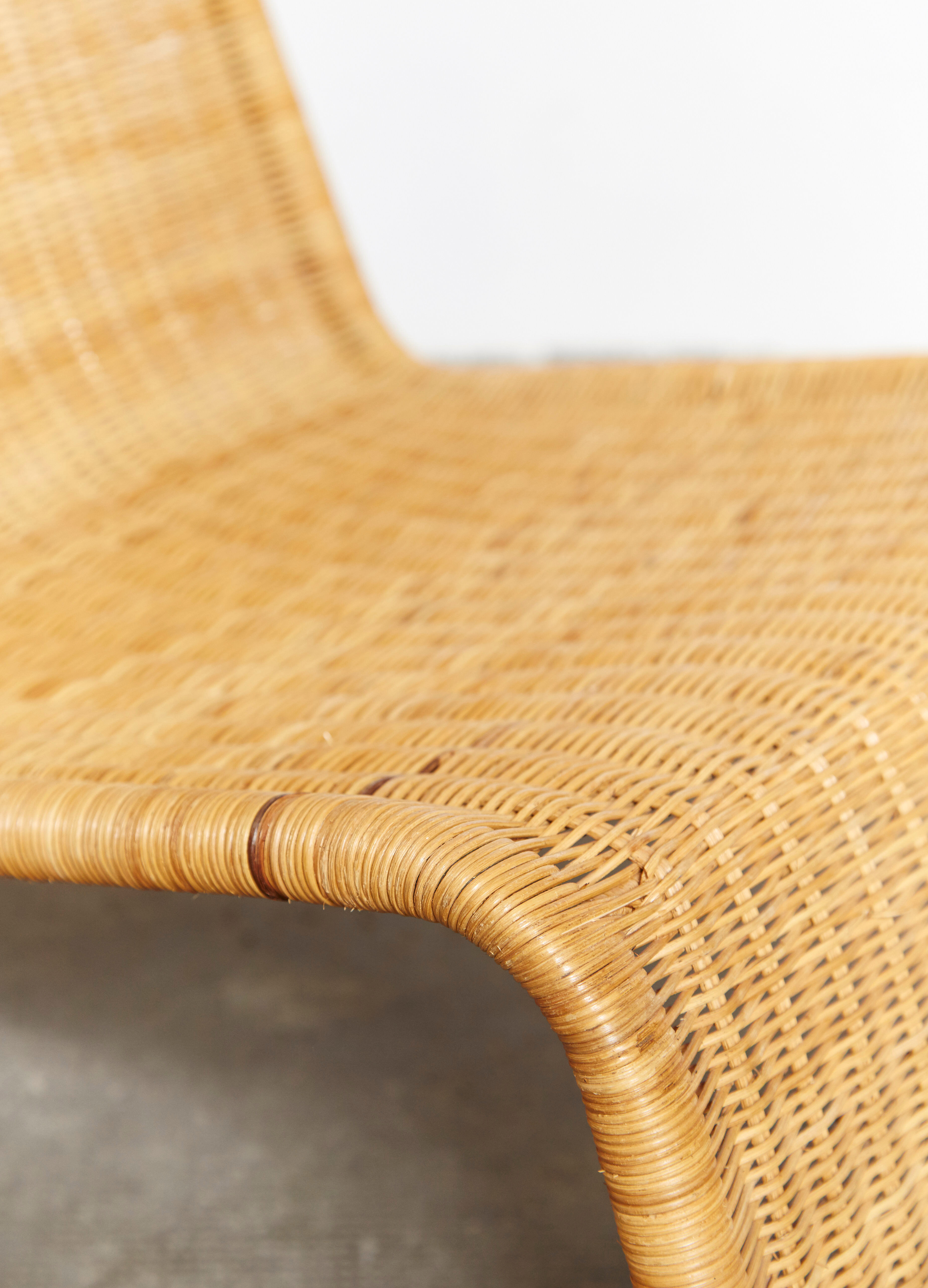 Tito Agnoli wicker chair P3 for Pierantonio Bonacina