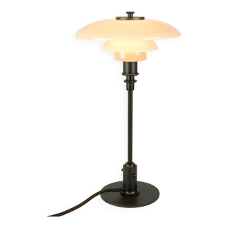 Lampe de table PH 2/1 en terre cuite poussiéreuse, édition limitée, par Poul Henningsen