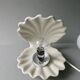 Ceramic and opaline shell lamp, 70s-80s
