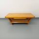 Vintage rectangular brutalist coffee table in solid elm.