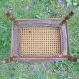 Repose-pied tabouret cannage