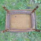 Repose-pied tabouret cannage