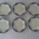 6 plates luneville k & g  villeray décor blue old faience
