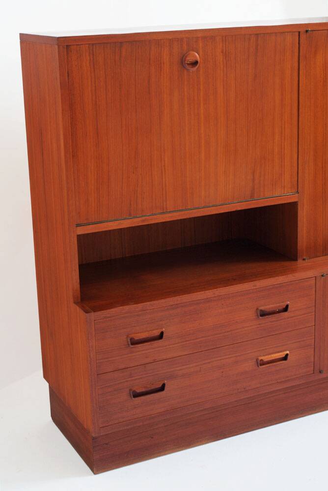 Scandinavian style teak sideboard. Vintage. France, 1960s