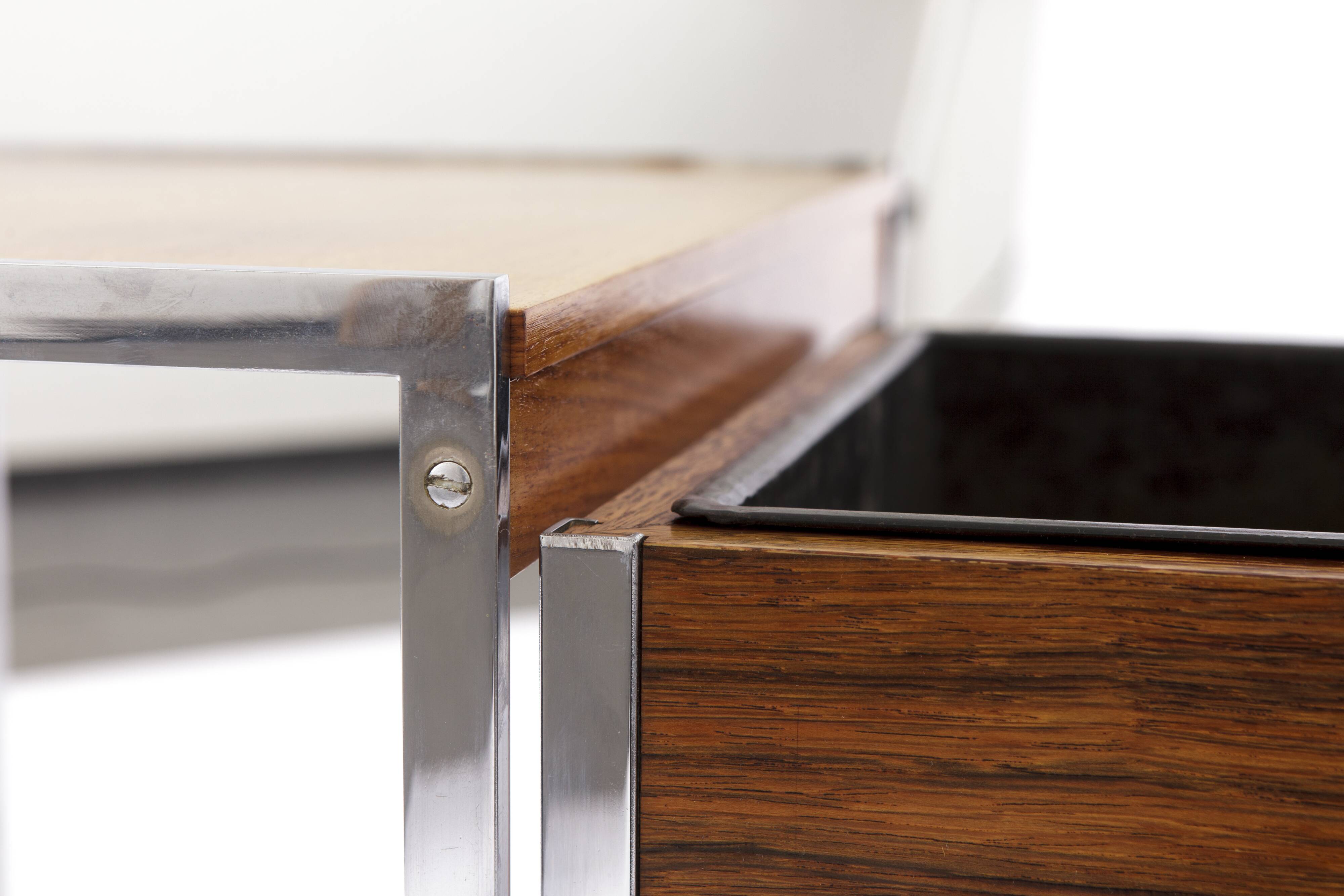 Vintage set, side table + flowers pot table, 1960s