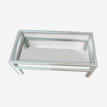 Aluminum coffee table - Pierre Vandel Paris - 1970s