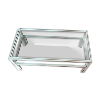 Aluminum coffee table - Pierre Vandel Paris - 1970s