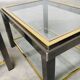 Hollywood Regency Two-Tier Sofa End Tables, 1970s, Set of 2
