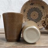 Set of 4 Digoin sandstone glasses