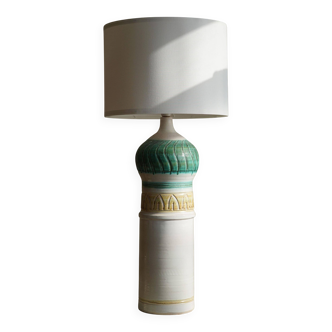 Decorative floor lamp in modern Danish ceramic, made in the 1970s.