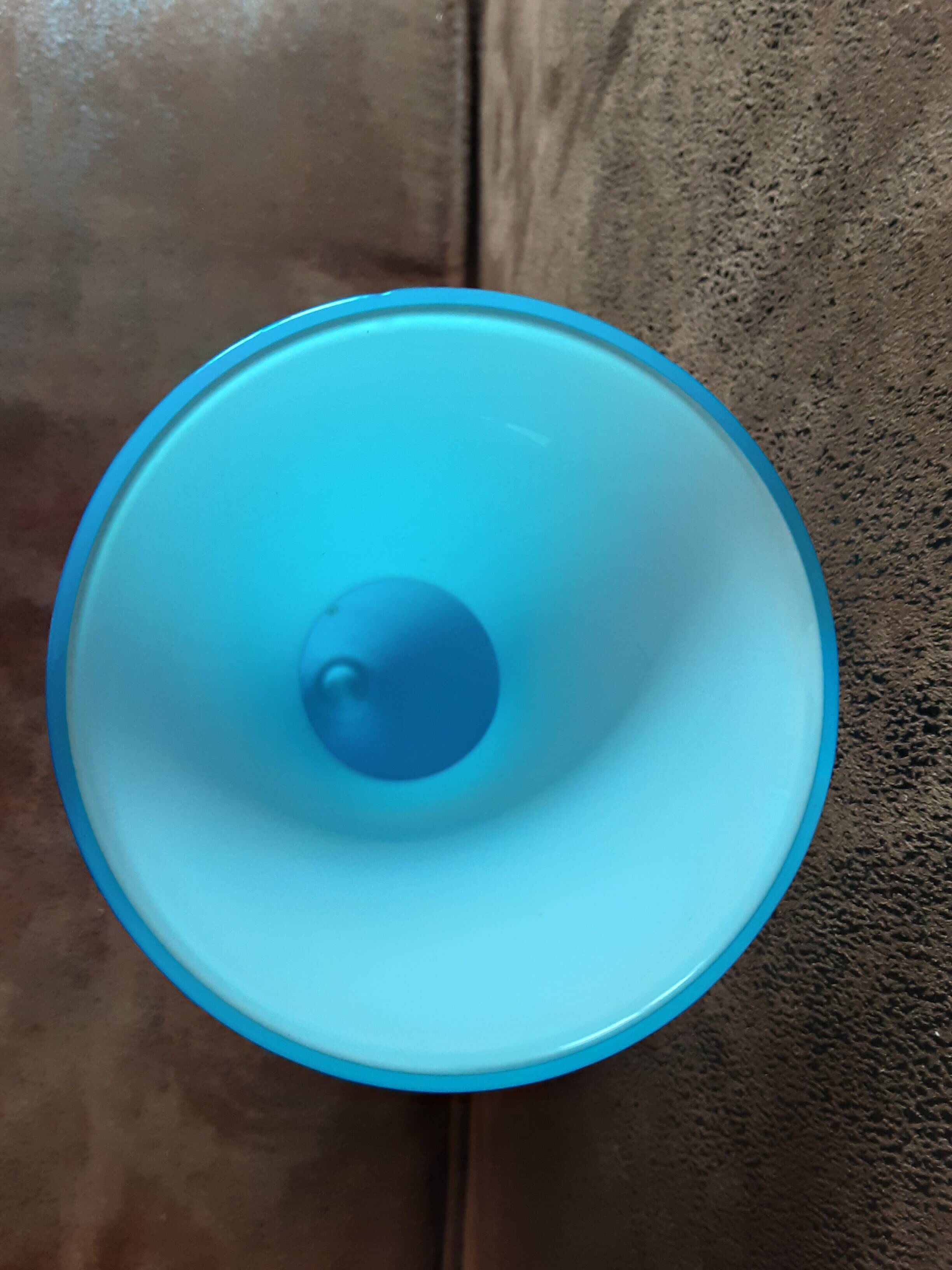 Turquoise opaline vase