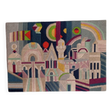 Tapestry canvas optical art