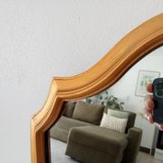 Vintage baroque mirror in gilded wood