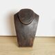 3 busts wooden necklace jewelry display