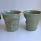 Duo de tasses revol couleur vert sauge