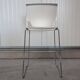 Tabouret haut Very de chez Haworth blanc et chromé