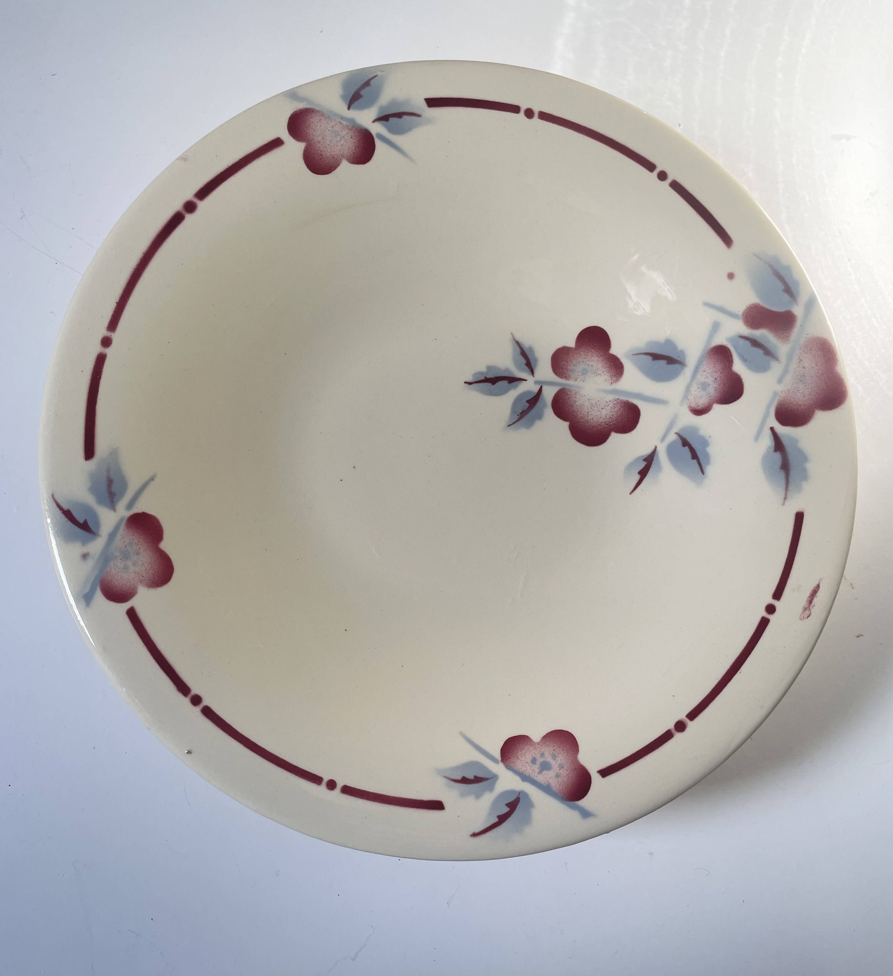 Ceranord St Amand pedestal plate model Nigeria 1920