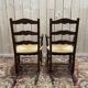 Paire de fauteuils pailles rustiques à bascule - rocking-chair chair