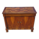 Empire style marquetry sideboard, 2 doors and 1 drawer