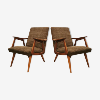 Vintage Dutch design armchairs