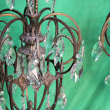 Par of Gilt bronze Chandelier C.1900 Italy