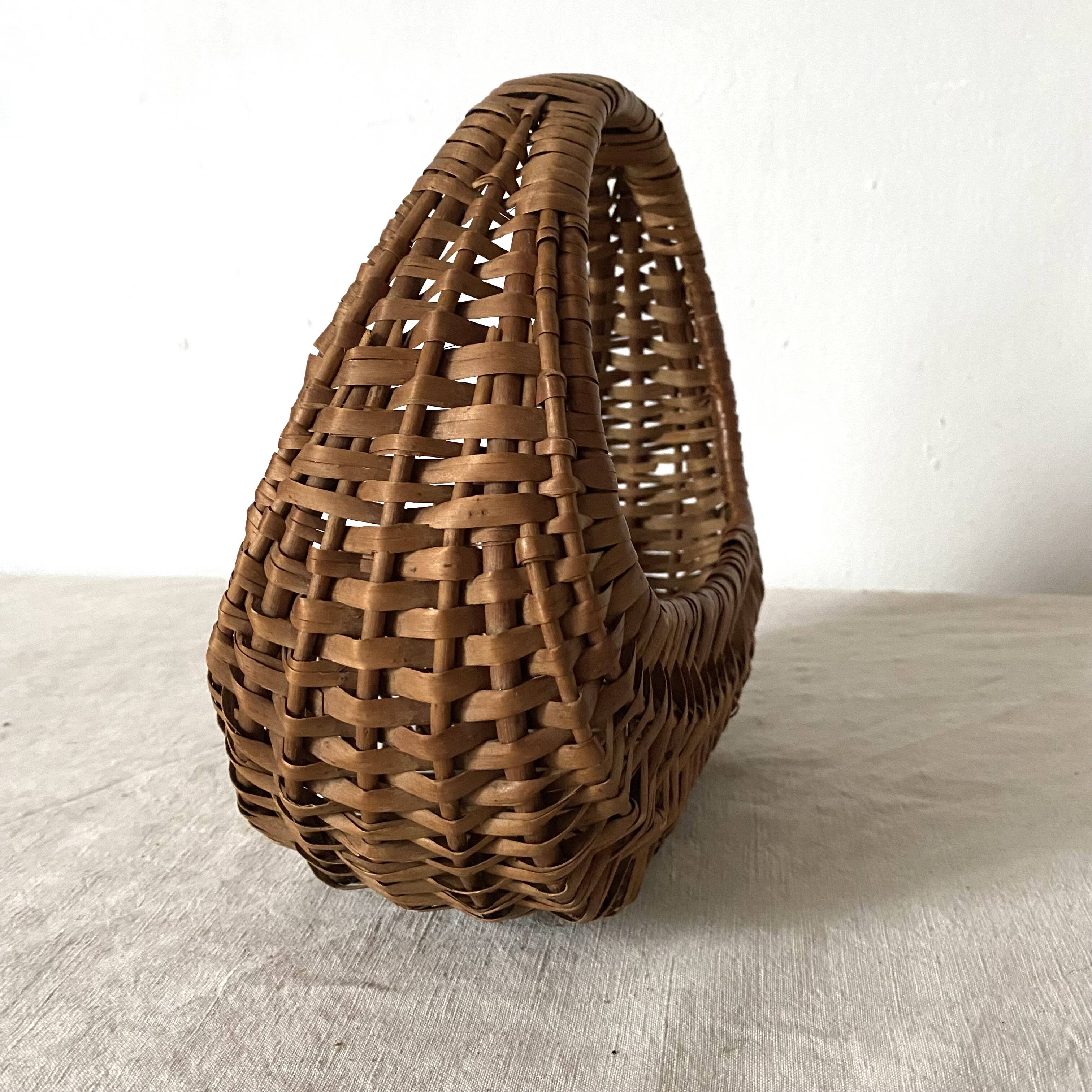 Vintage wicker basket for children
