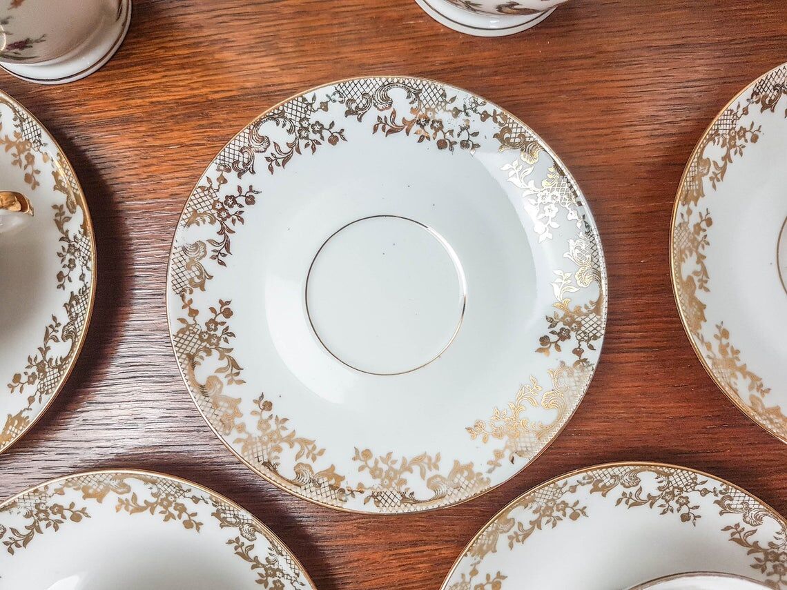 Limoges porcelain tea service