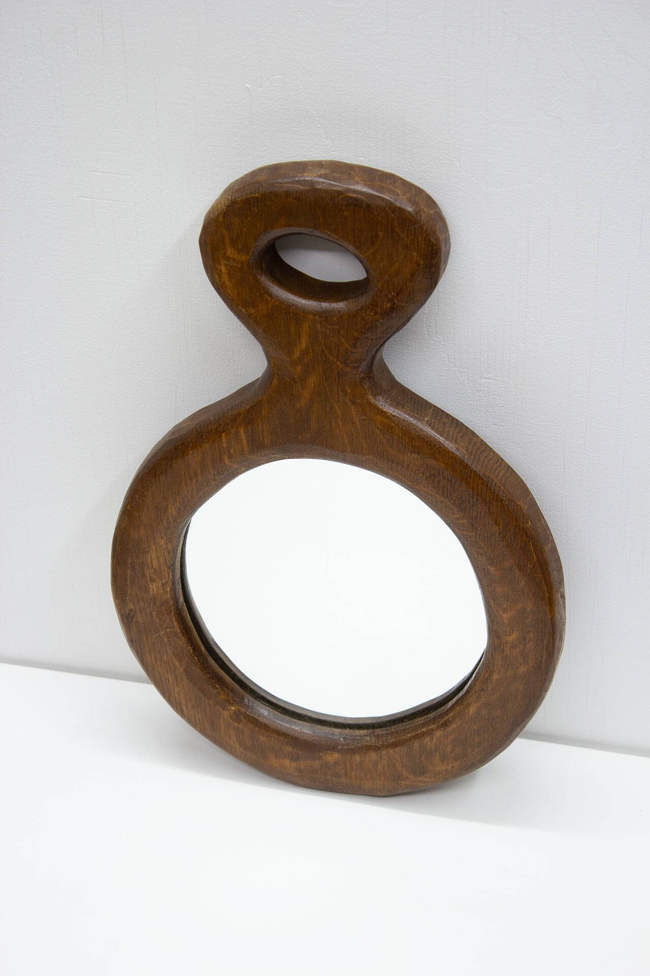 Vintage French rustic wall mirror from the 1950s
