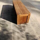 TV stand in solid teak