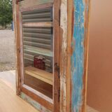 Polychrome teak display case